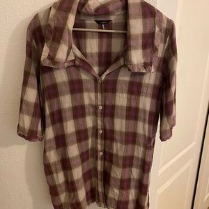 Plaid collared shirt for sale!